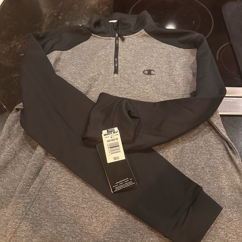 Champion Performance Black and Gray Pullover